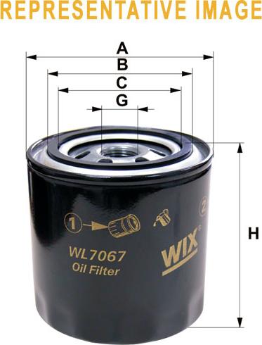 WIX Filters WL7233 - Oil Filter onlydrive.pro