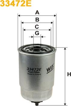 WIX Filters 33472E - Kütusefilter onlydrive.pro