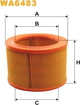 WIX Filters WA6483 - Air Filter, engine onlydrive.pro