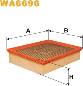 WIX Filters WA6696 - Air Filter, engine onlydrive.pro