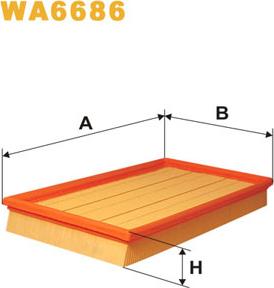 WIX Filters WA6686 - Ilmansuodatin onlydrive.pro