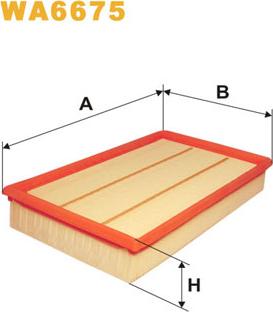 WIX Filters WA6675 - Air Filter, engine onlydrive.pro