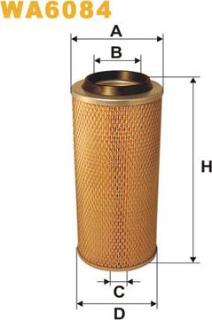 WIX Filters WA6084 - Air Filter, engine onlydrive.pro