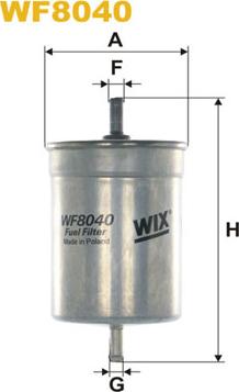 WIX Filters WF8040 - Топливный фильтр onlydrive.pro