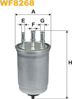 WIX Filters WF8268 - Polttoainesuodatin onlydrive.pro