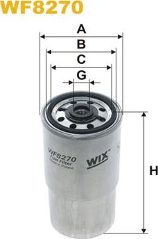 WIX Filters WF8270 - Polttoainesuodatin onlydrive.pro