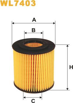 WIX Filters WL7403 - Alyvos filtras onlydrive.pro