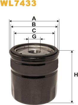 WIX Filters WL7433 - Õlifilter onlydrive.pro