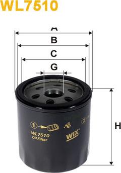 WIX Filters WL7510 - Oil Filter onlydrive.pro