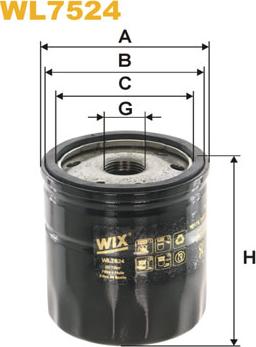 WIX Filters WL7524 - Oil Filter onlydrive.pro