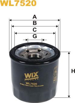 WIX Filters WL7520 - Масляный фильтр onlydrive.pro