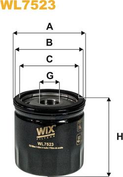 WIX Filters WL7523 - Oil Filter onlydrive.pro