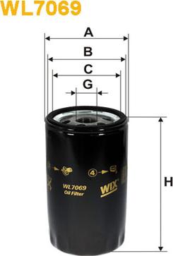 WIX Filters WL7069 - Oil Filter onlydrive.pro