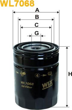 WIX Filters WL7068 - Oil Filter onlydrive.pro