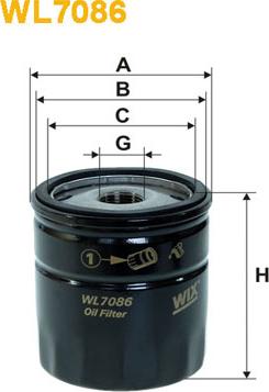 WIX Filters WL7086 - Oil Filter onlydrive.pro