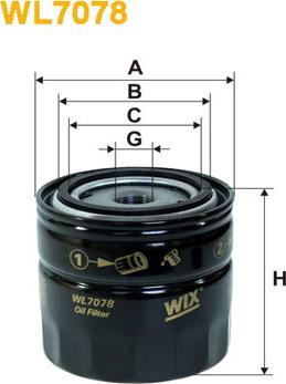 WIX Filters WL7078 - Oil Filter onlydrive.pro