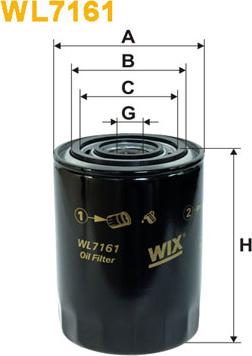 WIX Filters WL7161 - Oil Filter onlydrive.pro
