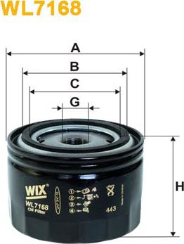 WIX Filters WL7168 - Oil Filter onlydrive.pro