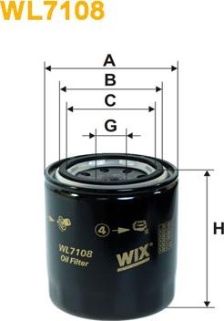 WIX Filters WL7108 - Oil Filter onlydrive.pro