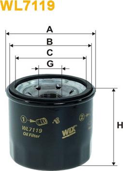 WIX Filters WL7119 - Oil Filter onlydrive.pro