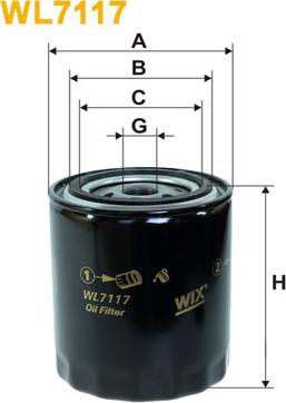 WIX Filters WL7117 - Oil Filter onlydrive.pro