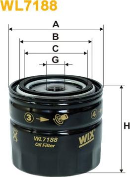 WIX Filters WL7188 - Oil Filter onlydrive.pro