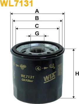 WIX Filters WL7131 - Alyvos filtras onlydrive.pro