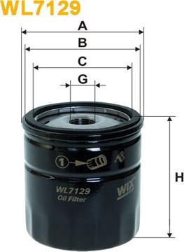 WIX Filters WL7129 - Oil Filter onlydrive.pro
