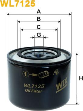 WIX Filters WL7125 - Oil Filter onlydrive.pro