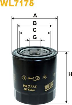 WIX Filters WL7175 - Õlifilter onlydrive.pro