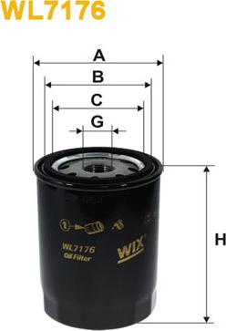 WIX Filters WL7176 - Eļļas filtrs onlydrive.pro