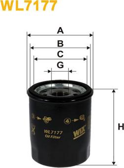 WIX Filters WL7177 - Oil Filter onlydrive.pro