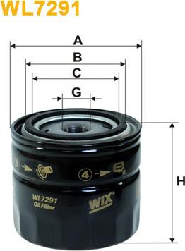 WIX Filters WL7291 - Öljynsuodatin onlydrive.pro