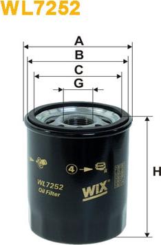 WIX Filters WL7252 - Oil Filter onlydrive.pro