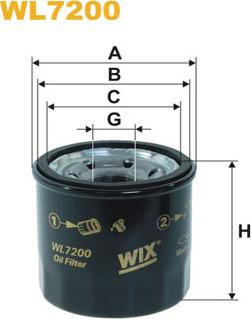 WIX Filters WL7200 - Oil Filter onlydrive.pro