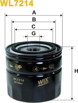 WIX Filters WL7214 - Oil Filter onlydrive.pro