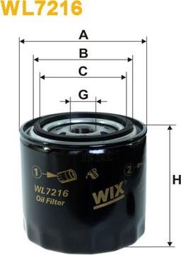 WIX Filters WL7216 - Alyvos filtras onlydrive.pro