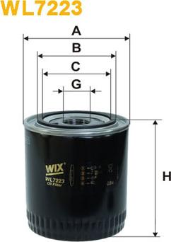 WIX Filters WL7223 - Oil Filter onlydrive.pro