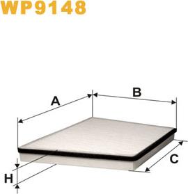 WIX Filters WP9148 - Suodatin, sisäilma onlydrive.pro