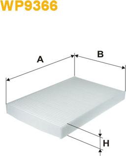 WIX Filters WP9366 - Filter, interior air onlydrive.pro