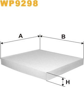 WIX Filters WP9298 - Suodatin, sisäilma onlydrive.pro