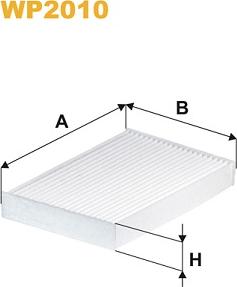 WIX Filters WP2010 - Filter, interior air onlydrive.pro