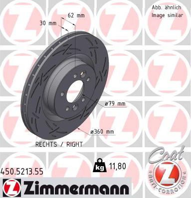 Zimmermann 450.5213.55 - Brake Disc onlydrive.pro