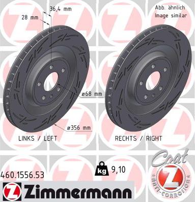 Zimmermann 460.1556.53 - Stabdžių diskas onlydrive.pro