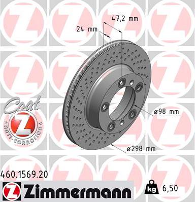 Zimmermann 460.1569.20 - Brake Disc onlydrive.pro