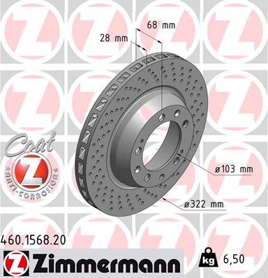 Zimmermann 460.1568.20 - Brake Disc onlydrive.pro