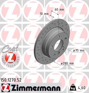 Zimmermann 150.1270.52 - Brake Disc onlydrive.pro