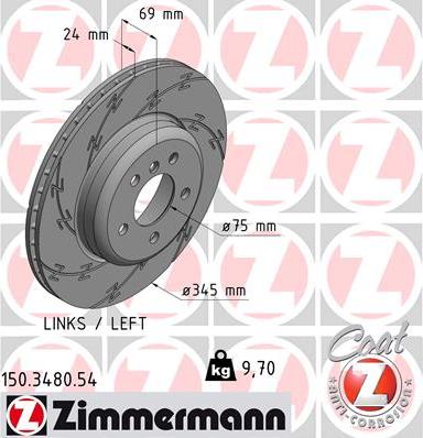 Zimmermann 150.3480.54 - Тормозной диск onlydrive.pro