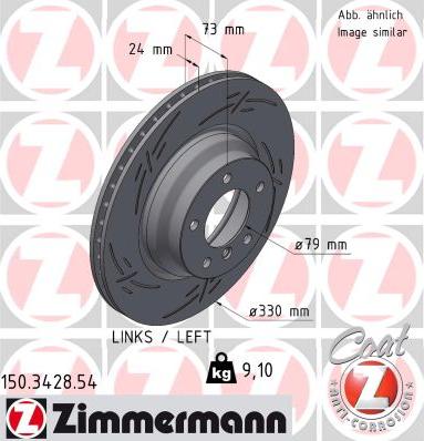 Zimmermann 150.3428.54 - Bremžu diski onlydrive.pro