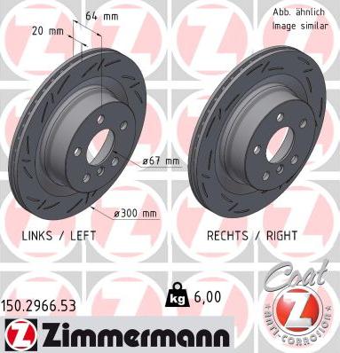 Zimmermann 150.2966.53 - Bremžu diski onlydrive.pro